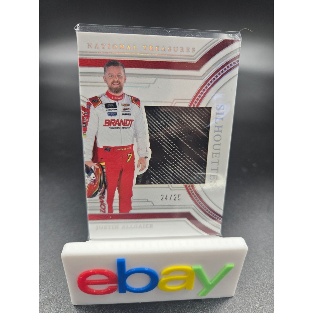 2024 Panini National Treasures Justin Allgaier Silhouettes Patch 24/25 SS-JAL